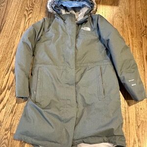 North face arctic parka down coat youth 14/16